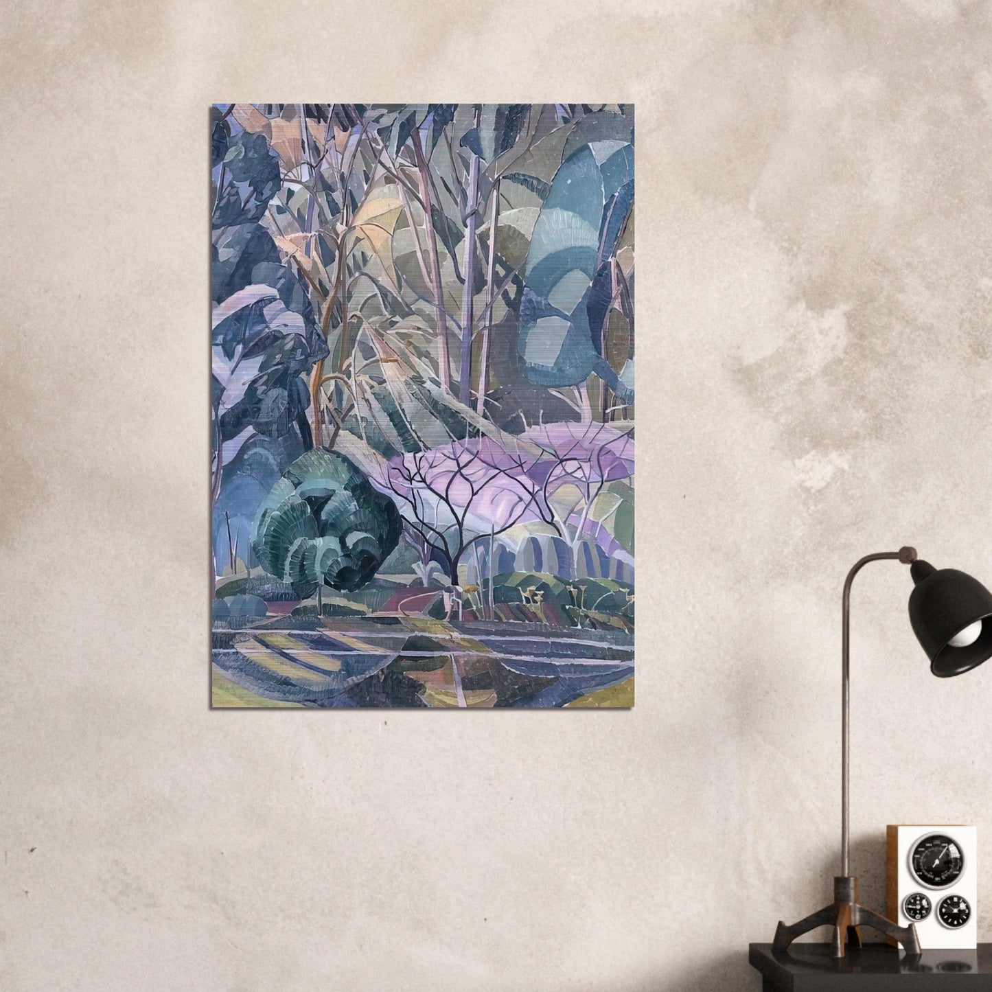 Trees - 1927 - Grace Cossington Smith Brushed Aluminum Print - 70x100 cm / 28x40 inches | Grace Cossington Smith Aluminum Print | Grace Cossington Smith Prints