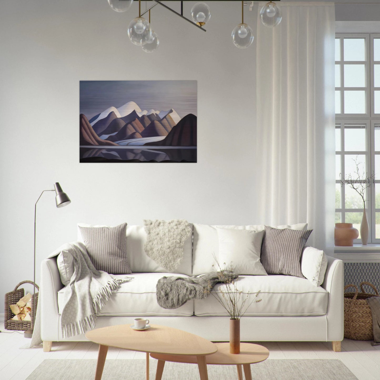Mount Thule, Bylot Island - 1930 - Lawren Harris Brushed Aluminum Print - 70x100 cm / 28x40 inches | Lawren Harris Aluminum Print | Lawren Harris Prints
