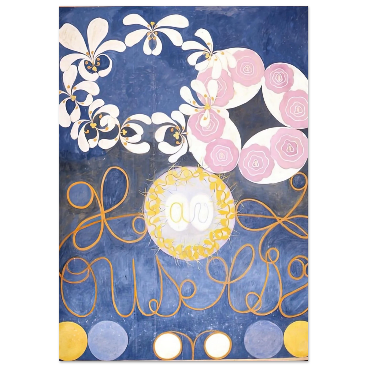 Hilma af Klint - THE TEN LARGEST 1907 Wall art - 13x18 cm / 5x7 inches - Fine Art Poster - -