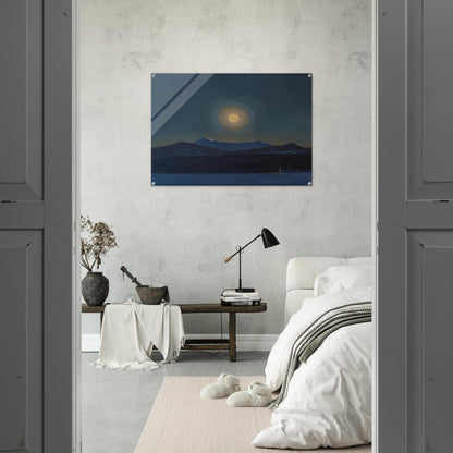 Moonlight, Winter - Rockwell Kent Acrylic Print - 70x100 cm / 28x40″ inches