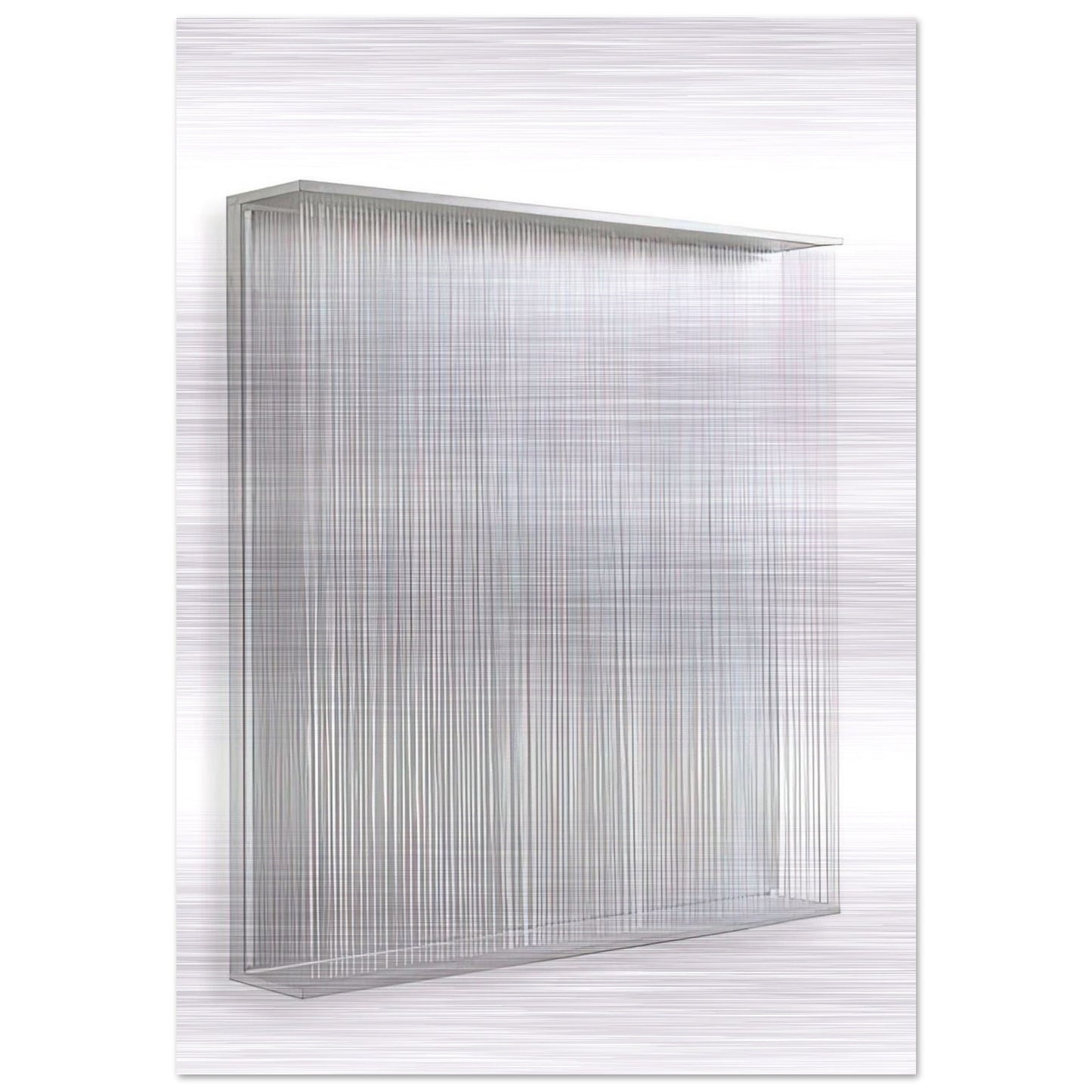 VIBRATION BLANCHE 1995 - Jesus Rafael Soto Brushed Aluminum Print - 70x100 cm / 28x40 inches | Jesus Rafael Soto Aluminum Print | Jesus Rafael Soto Prints