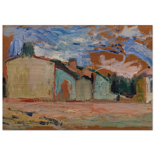HOUSES FENOUILLET 1898 - Henri Matisse Brushed Aluminum Print - 70x100 cm / 28x40 inches | Henri Matisse Aluminum Print | Henri Matisse Prints