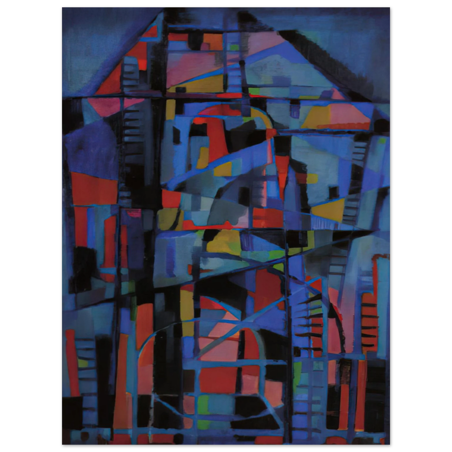 Alfred Manessier - Angelus domini nuntiavit mariÃ¦ - 1947  75x100 cm / 30x40inches Fine Art Poster