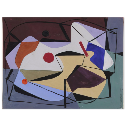 Ad Reinhardt - Study for a Painting - 1939  75x100 cm / 30x40inches Fine Art Poster