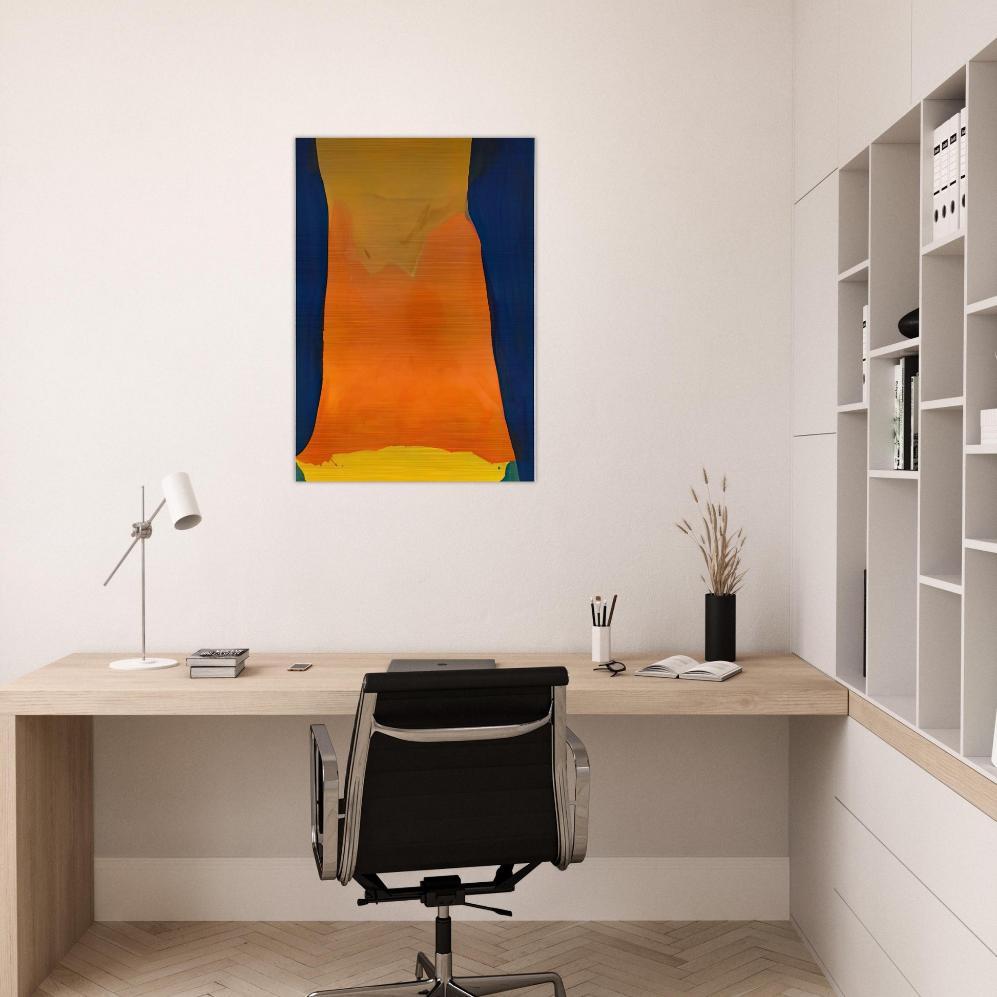 Orange Mood, 1963-64- - Helen Frankenthaler Brushed Aluminum Print - 70x100 cm / 28x40 inches | Helen Frankenthaler Aluminum Print | Helen Frankenthaler Prints