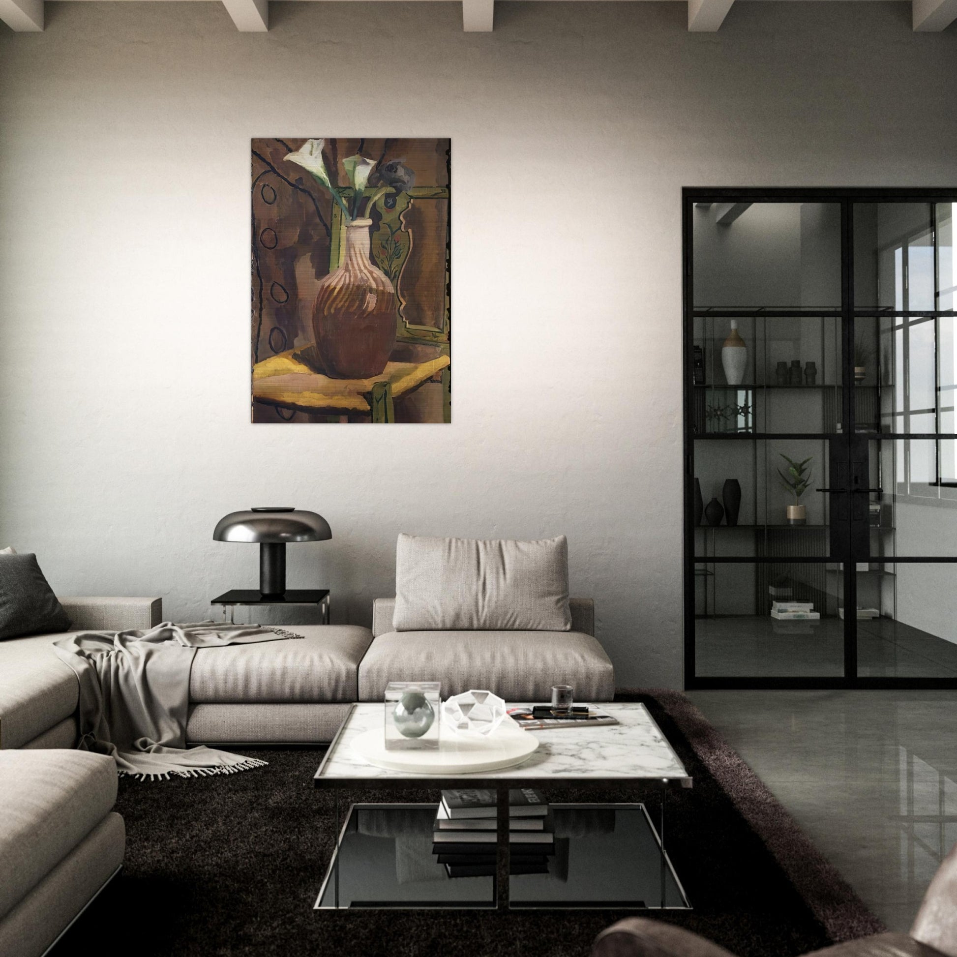 ARUM LILIES 1919 - Vanessa Bell Brushed Aluminum Print - 70x100 cm / 28x40 inches | Vanessa Bell Aluminum Print | Vanessa Bell Prints