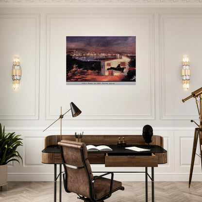THE GARDEN AT LYANE - Salvador Dali Brushed Aluminum Print - 70x100 cm / 28x40 inches | Salvador Dali Aluminum Print | Salvador Dali Prints