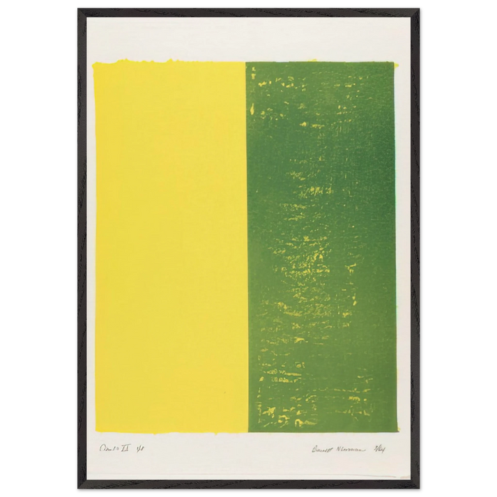 Canto XII - Barnett Newman 70x100 cm / 28x40 inches Framed Art Print – Black Wooden Frame