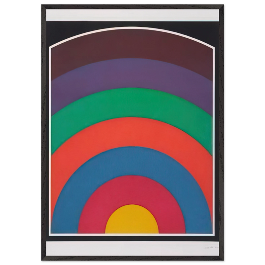 Arc Bands - Sol LeWitt 70x100 cm / 28x40 inches Framed Art Print – Black Wooden Frame