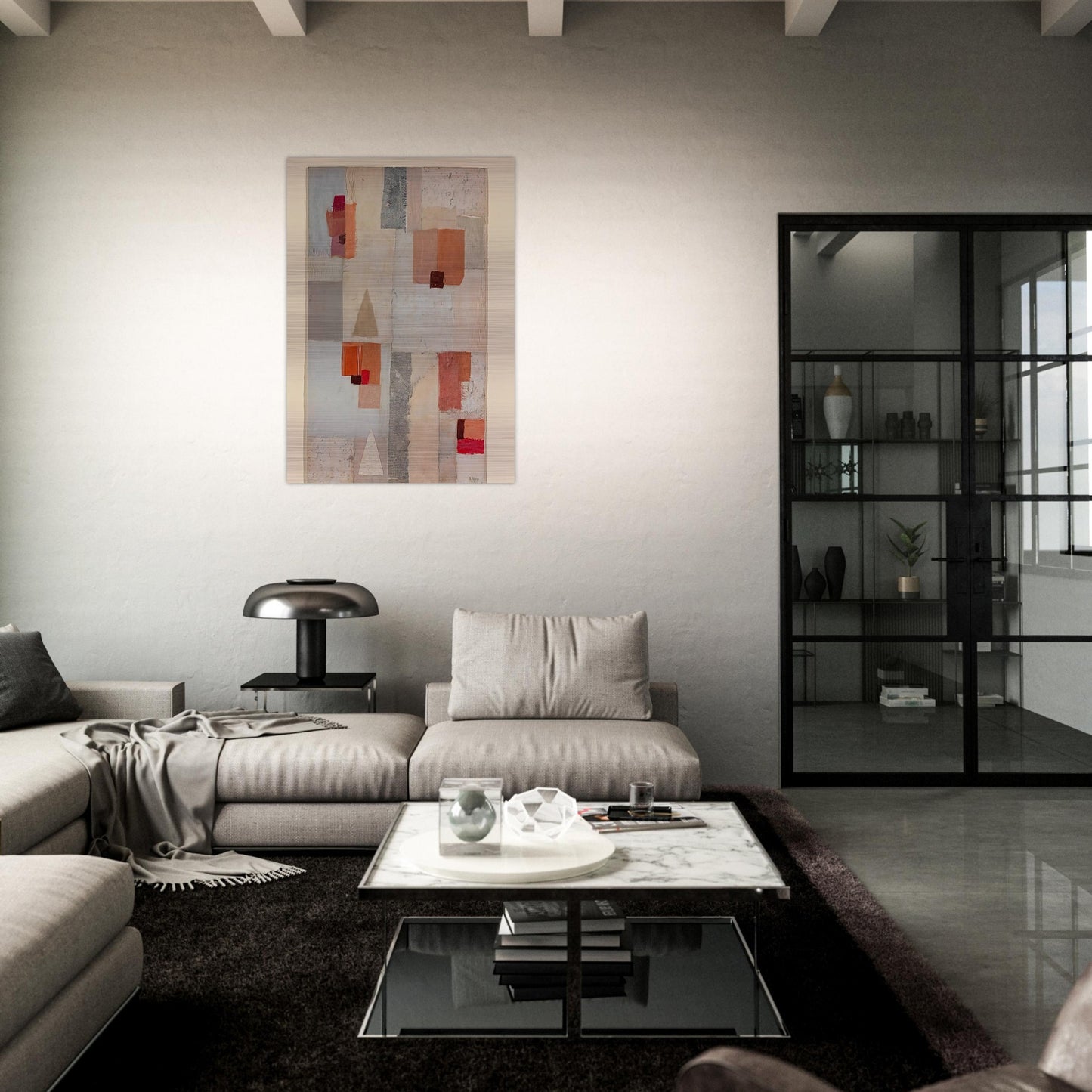 Untitled - 1954 - Anne Ryan Brushed Aluminum Print - 70x100 cm / 28x40 inches | Anne Ryan Aluminum Print | Anne Ryan Prints