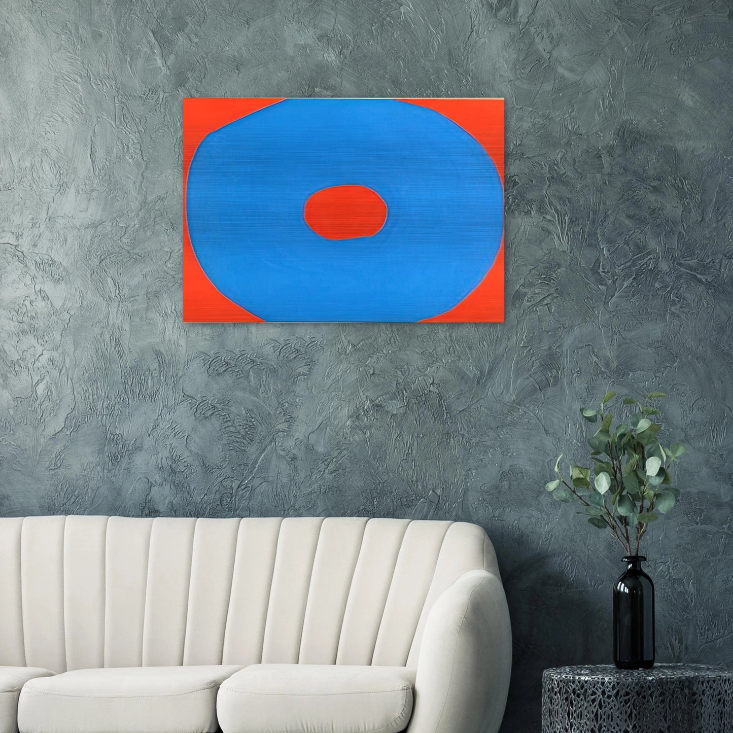 Circle - 1971 - Jiro Yoshihara Brushed Aluminum Print - 70x100 cm / 28x40 inches | Jiro Yoshihara Aluminum Print | Jiro Yoshihara Prints