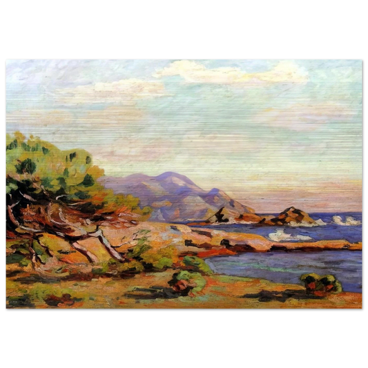 La Pointe du Lou Gaou - 1911 - Armand Guillaumin Brushed Aluminum Print - 70x100 cm / 28x40 inches | Armand Guillaumin Aluminum Print | Armand Guillaumin Prints