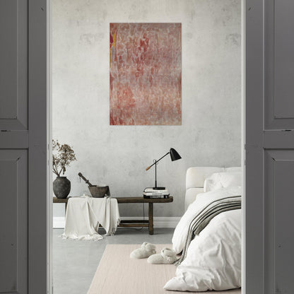 Red and Pink - Sam Francis Brushed Aluminum Print - 70x100 cm / 28x40 inches | Sam Francis Aluminum Print | Sam Francis Prints