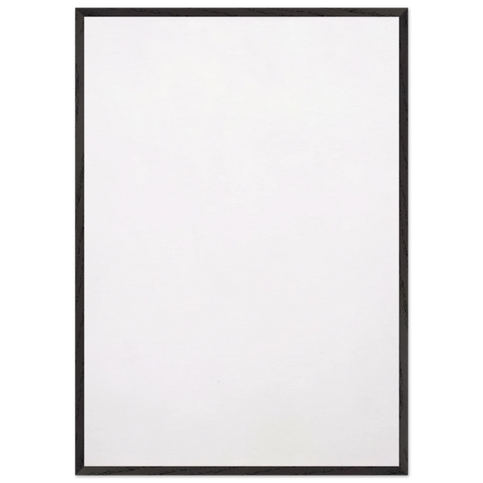 WHITE PAINTING 1951 - Robert Rauschenberg 70x100 cm / 28x40 inches Framed Art Print – Black Wooden Frame