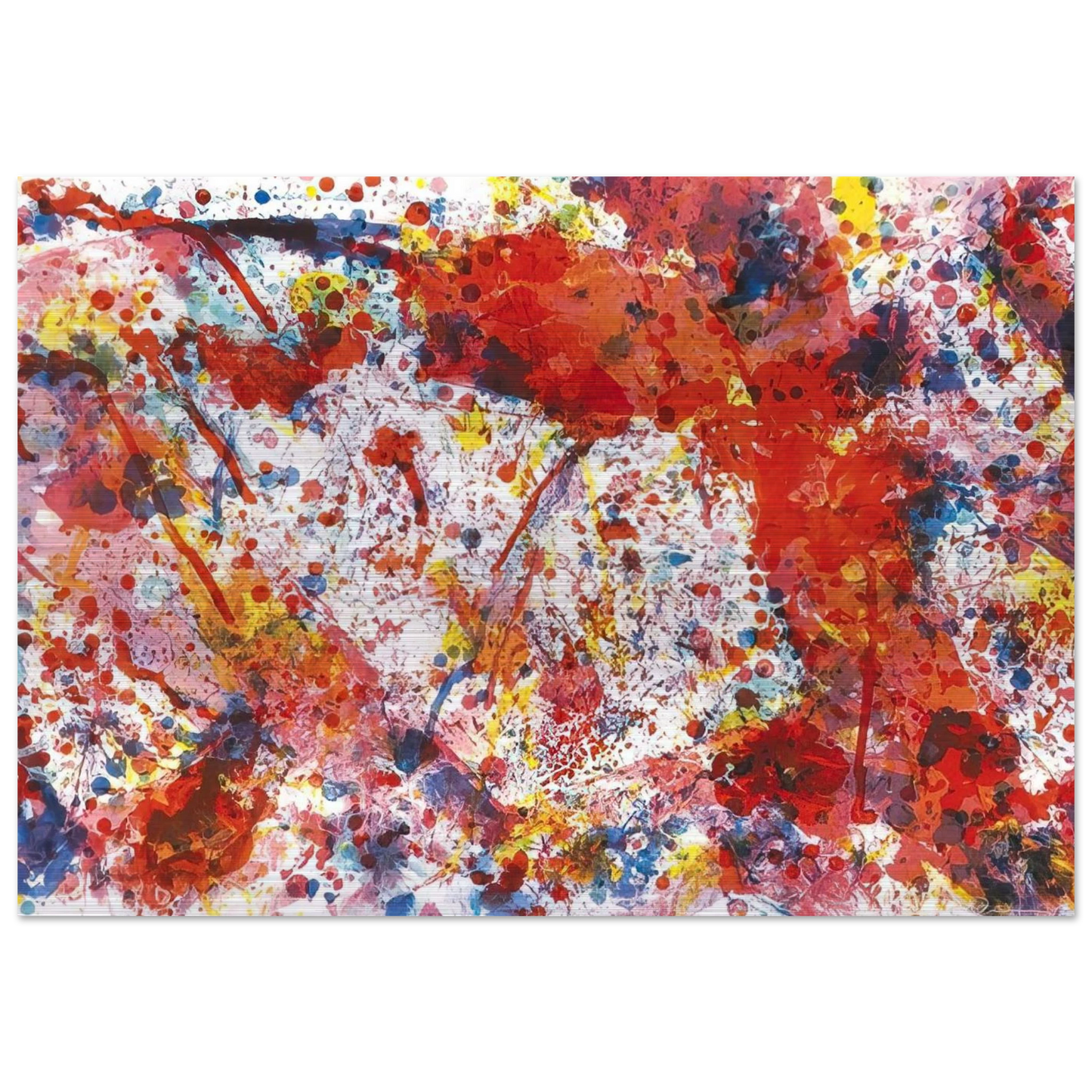 And Pink - Sam Francis Brushed Aluminum Print - 70x100 cm / 28x40 inches | Sam Francis Aluminum Print | Sam Francis Prints
