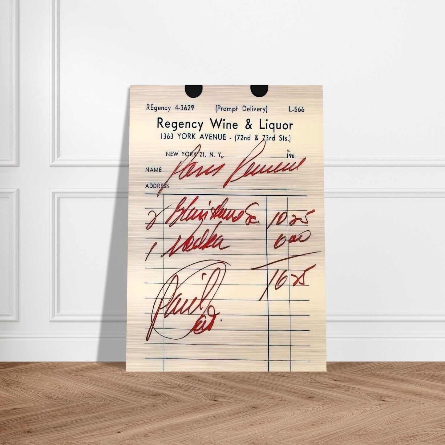 Paris Review Poster - Andy Warhol Brushed Aluminum Print - 70x100 cm / 28x40 inches | Andy Warhol Aluminum Print | Andy Warhol Prints
