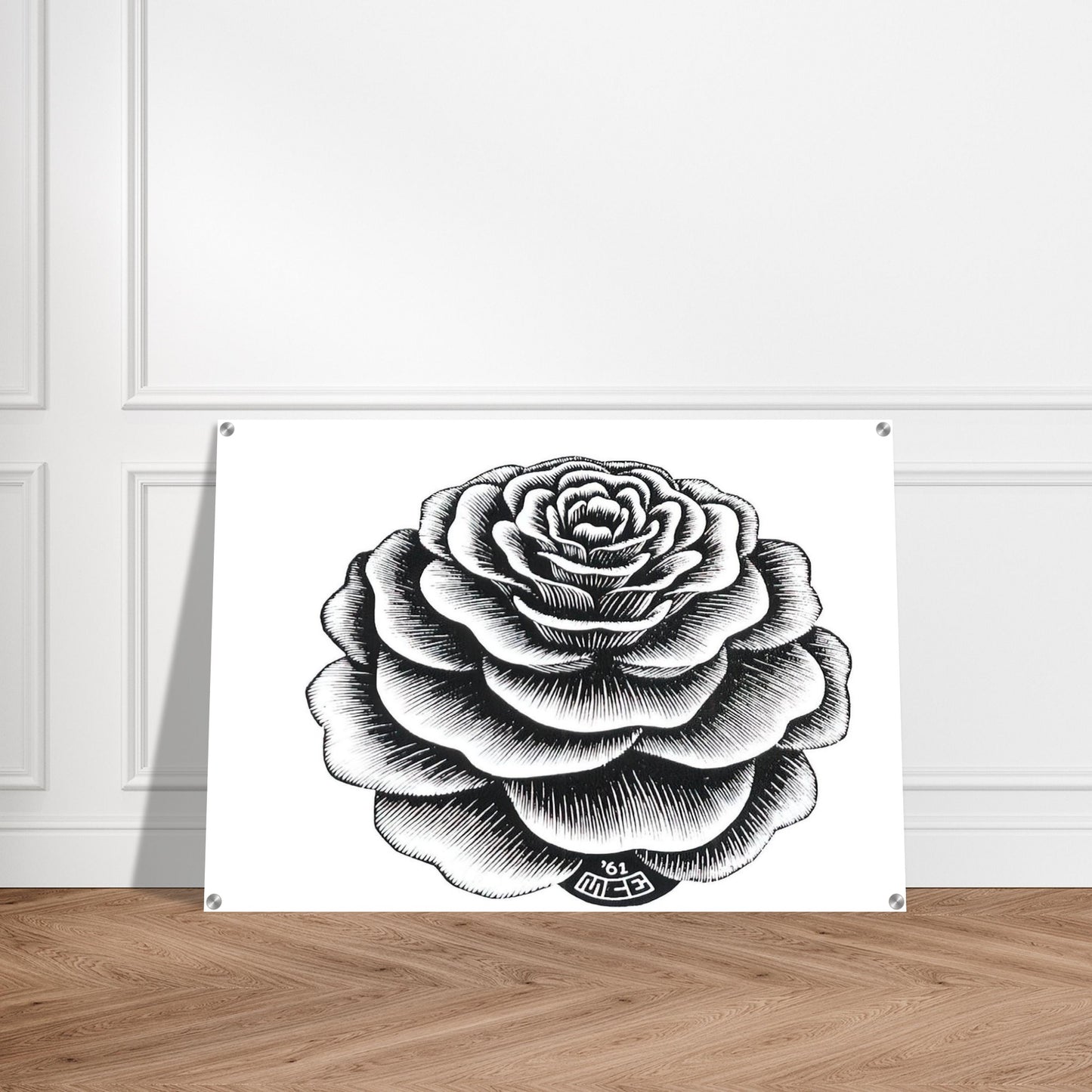 FLOWER 1 - MC Escher Acrylic Print - 70x100 cm / 28x40″ inches | Maurits Cornelis Escher Prints