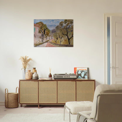 PAYSAGE OU RUE DANS LE MIDI 1918 - Henri Matisse Brushed Aluminum Print - 70x100 cm / 28x40 inches | Henri Matisse Aluminum Print | Henri Matisse Prints
