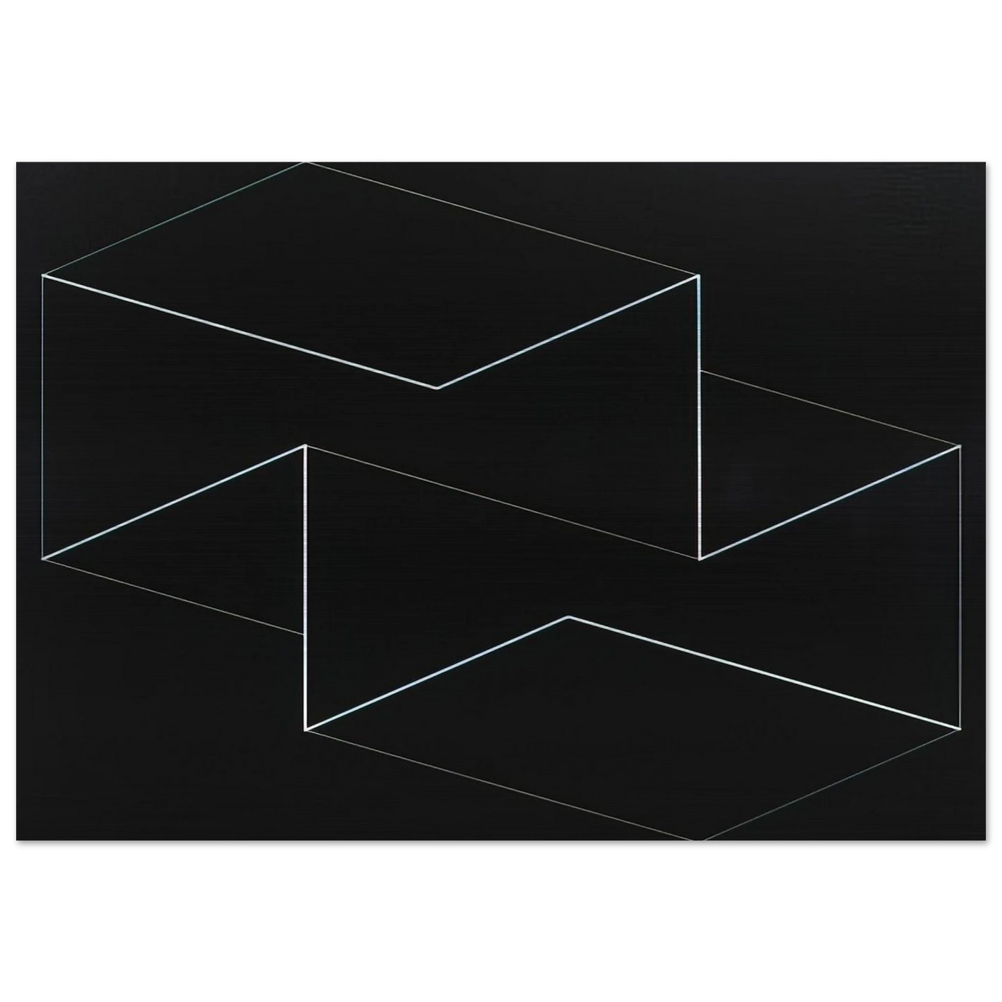 F M E 5 1962 - Josef Albers Brushed Aluminum Print - 70x100 cm / 28x40 inches | Josef Albers Aluminum Print | Josef Albers Prints
