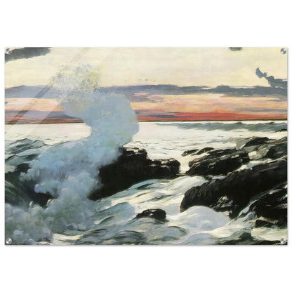 WEST POINT PROUT S NECK - Winslow Homer Acrylic Print - 70x100 cm / 28x40″ inches
