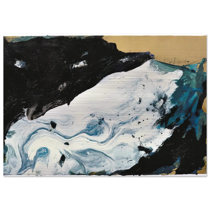 GE-21 - 1991 - Emil Schumacher Brushed Aluminum Print - 70x100 cm / 28x40 inches | Emil Schumacher Aluminum Print | Emil Schumacher Prints