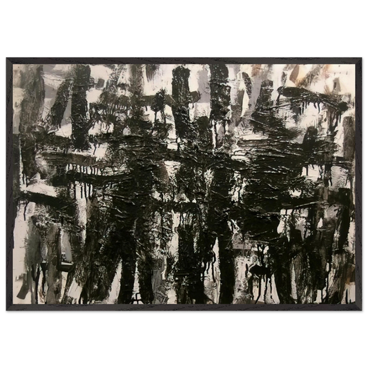 Release - 2005 - Robert Goodnough 70x100 cm / 28x40 inches Framed Art Print – Black Wooden Frame