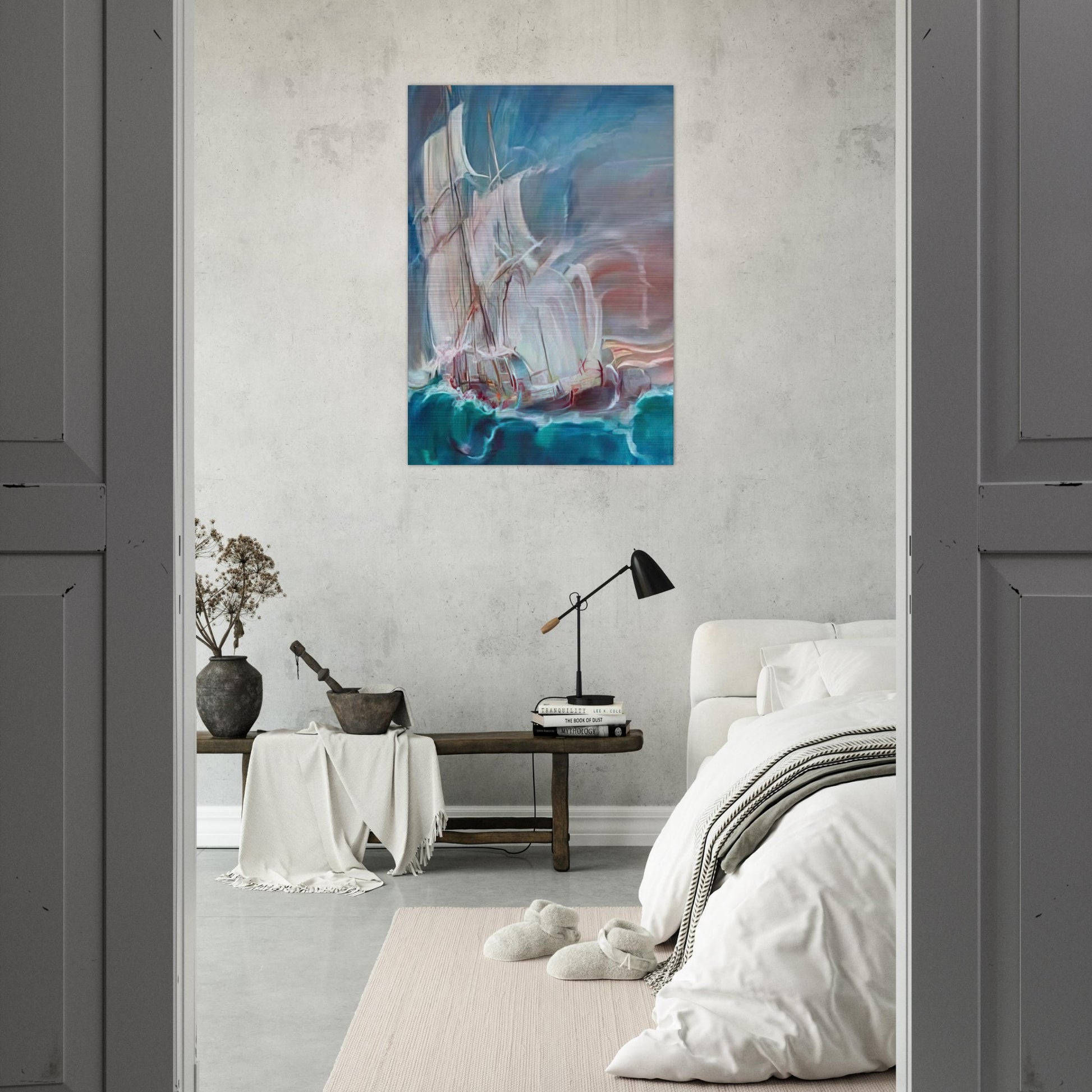 The Great Sail in the Storm - Konrad Zuse Brushed Aluminum Print - 70x100 cm / 28x40 inches | Konrad Zuse Aluminum Print | Konrad Zuse Prints