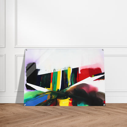 Phenomena Cave of the Prism Winds Year - 1986 - Paul Jenkins Acrylic Print - 70x100 cm / 28x40″ inches