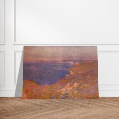 Cliff near Dieppe - claude monet Brushed Aluminum Print - 70x100 cm / 28x40 inches | claude monet Aluminum Print | claude monet Prints