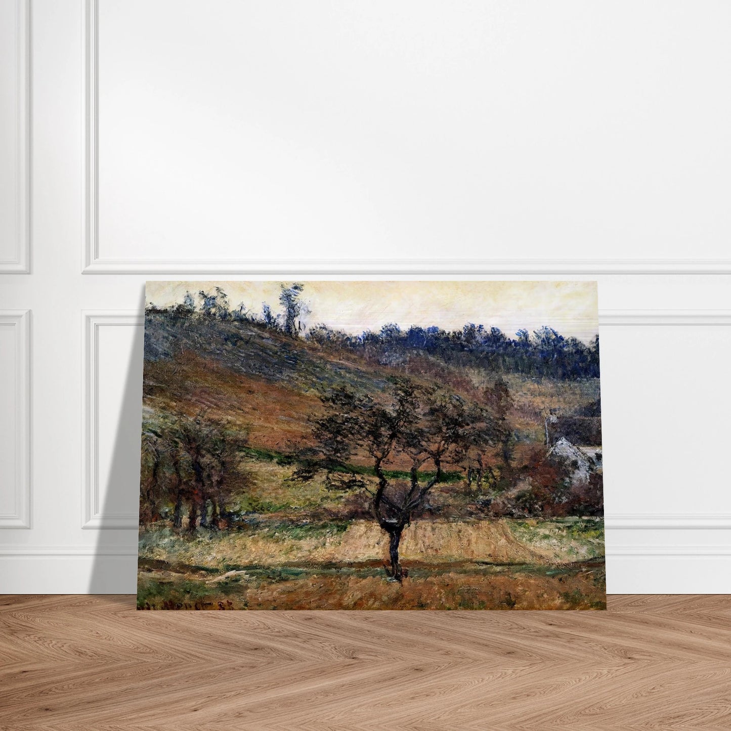 The Valley Of Falaise - claude monet Brushed Aluminum Print - 70x100 cm / 28x40 inches | claude monet Aluminum Print | claude monet Prints