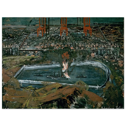 Anselm Kiefer - OPERATION SEA LION 1975  75x100 cm / 30x40inches Fine Art Poster