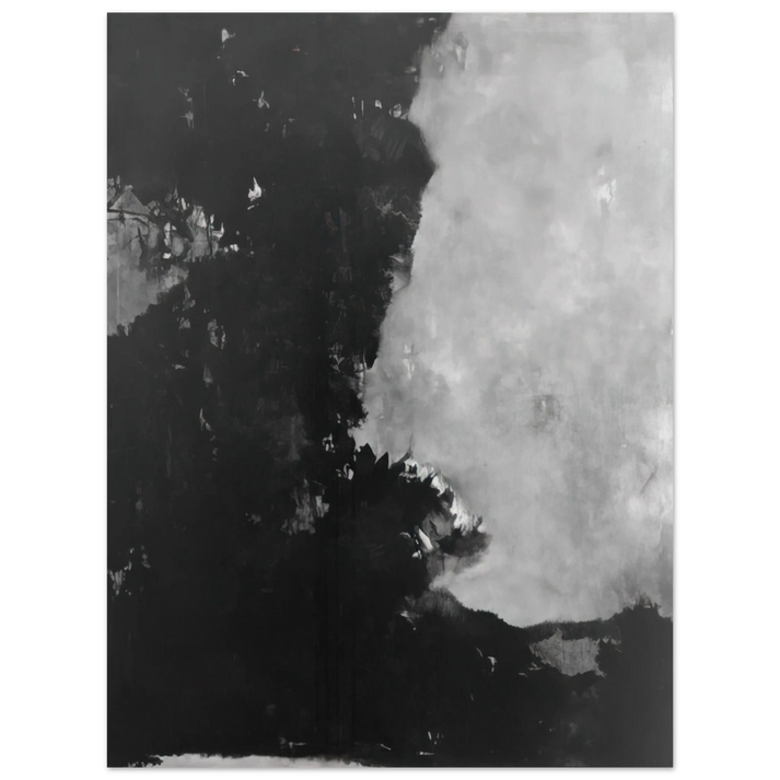 Edward Corbett - Untitled Black Painting - 1950  75x100 cm / 30x40inches Fine Art Poster