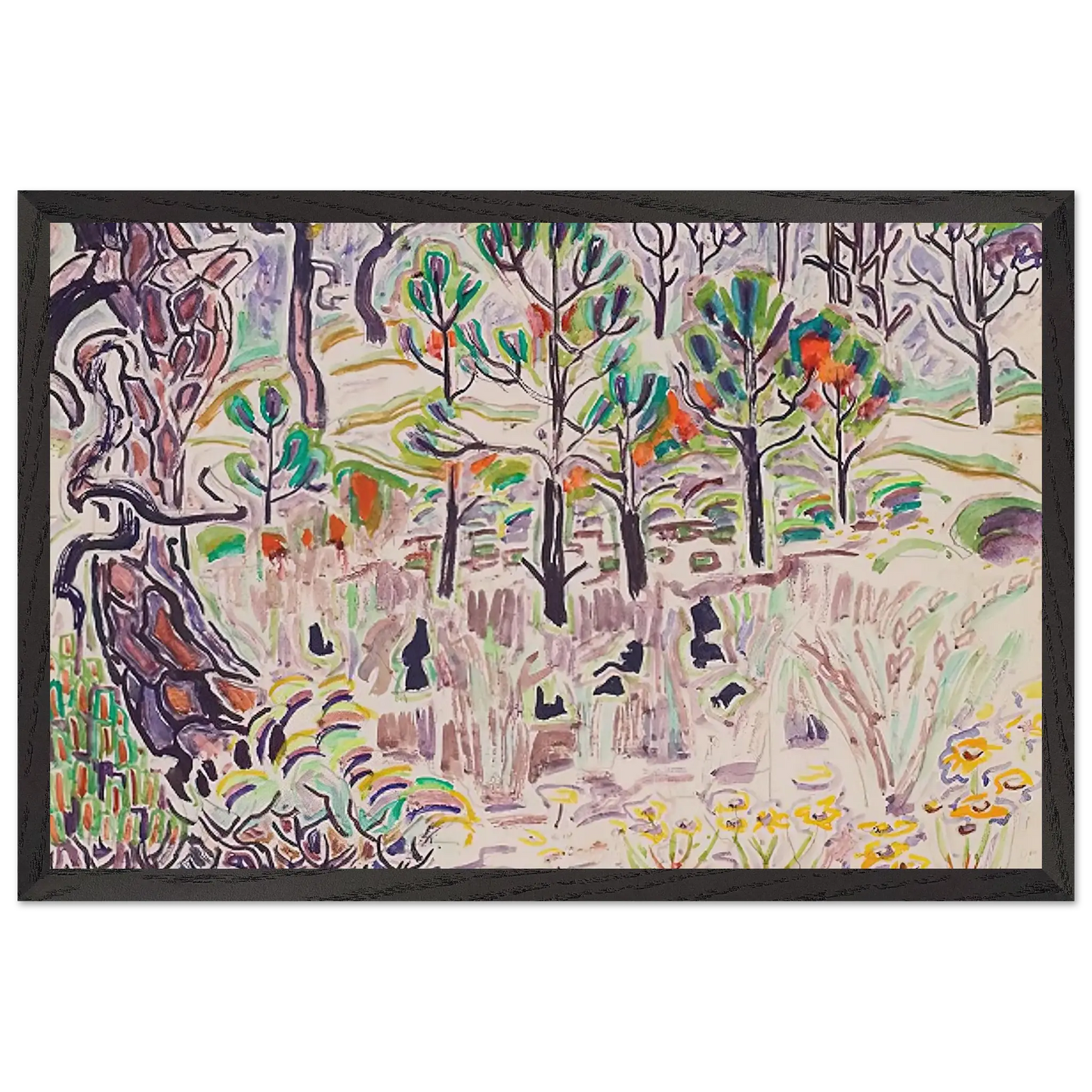 Walter Inglis Anderson - Walter Anderson Wall art - 30x40 cm / 12x16 Inches - Premium Wooden Framed Poster With Fine Art Paper - White frame