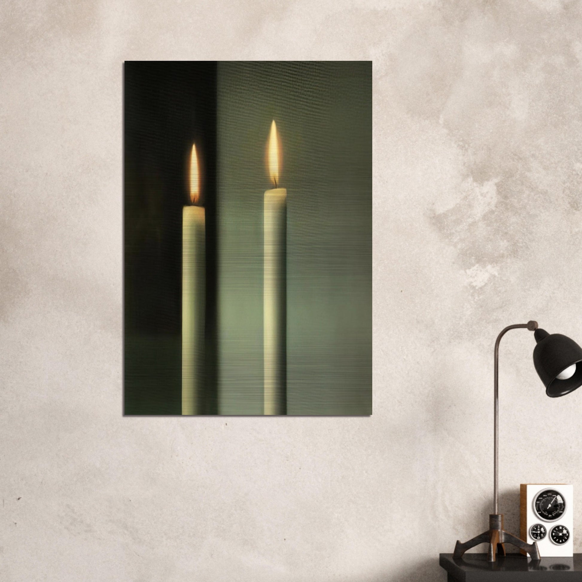 CANDLES - Gerhard Richter Brushed Aluminum Print - 70x100 cm / 28x40 inches | Gerhard Richter Aluminum Print | Gerhard Richter Prints