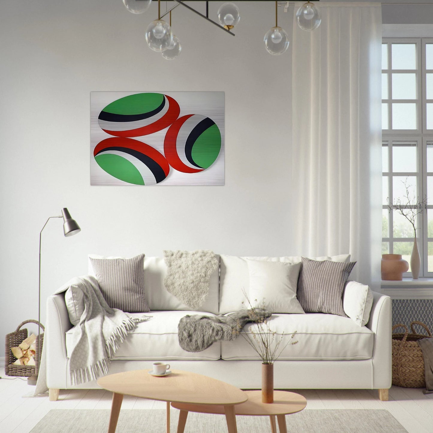 Oh Happy Day Constellation series - Hard Edge Painting - Leon Polk Smith Brushed Aluminum Print - 70x100 cm / 28x40 inches | Leon Polk Smith Aluminum Print | Leon Polk Smith Prints