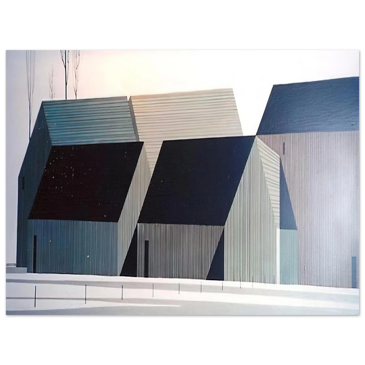 Eyvind Earle - Barns  75x100 cm / 30x40inches Fine Art Poster