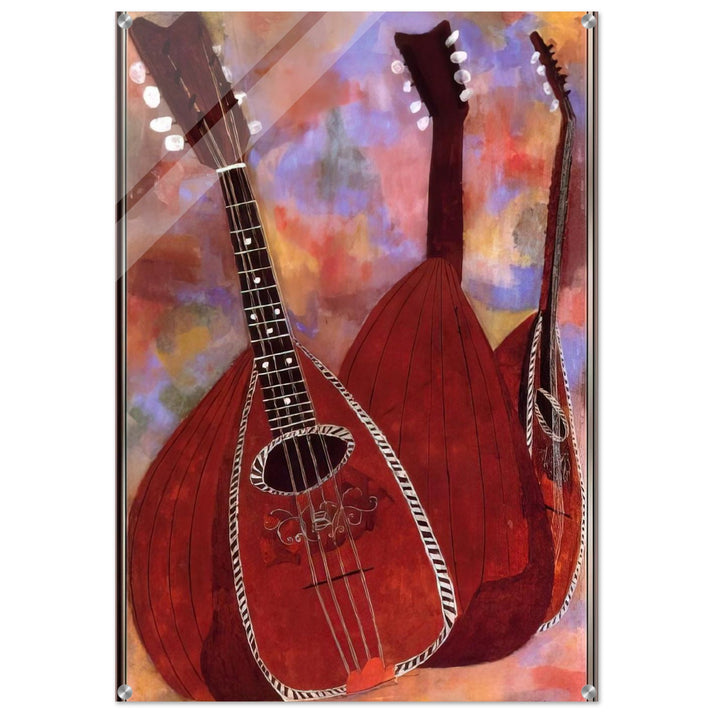 THREE LUTES - Ben Shahn Acrylic Print - 70x100 cm / 28x40″ inches | Ben Shahn Wall Art | Ben Shahn Prints