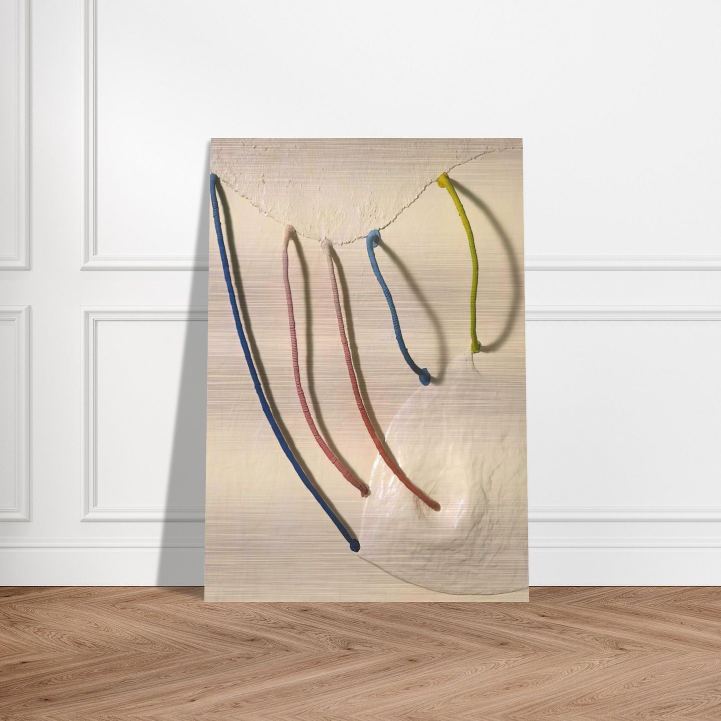 TOMORROW S APPLES 5 IN WHITE 1965 - Eva Hesse Brushed Aluminum Print - 70x100 cm / 28x40 inches | Eva Hesse Aluminum Print | Eva Hesse Prints