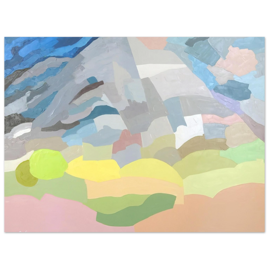 Etel Adnan - Mount Tamalpais - 1985  75x100 cm / 30x40inches Fine Art Poster