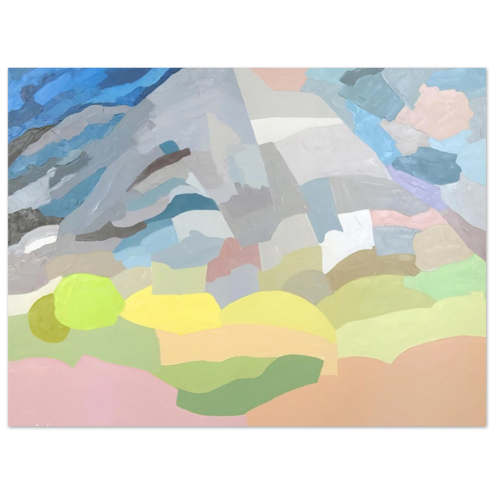 Etel Adnan - Mount Tamalpais - 1985  75x100 cm / 30x40inches Fine Art Poster