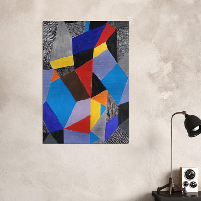 Farbformen und Struktuten - 1953 - Johannes Itten Brushed Aluminum Print - 70x100 cm / 28x40 inches | Johannes Itten Aluminum Print | Johannes Itten Prints