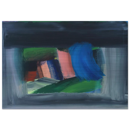 Rain - 1989 - Howard Hodgkin Brushed Aluminum Print - 70x100 cm / 28x40 inches | Howard Hodgkin Aluminum Print | Howard Hodgkin Prints