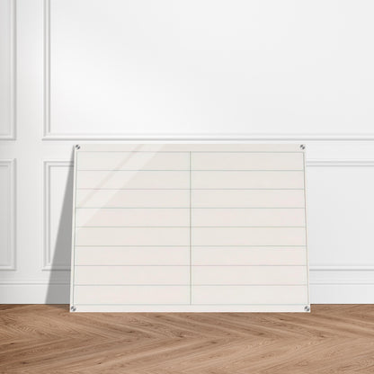 On a clear day, #2 - Agnes Martin Acrylic Print - 70x100 cm / 28x40″ inches