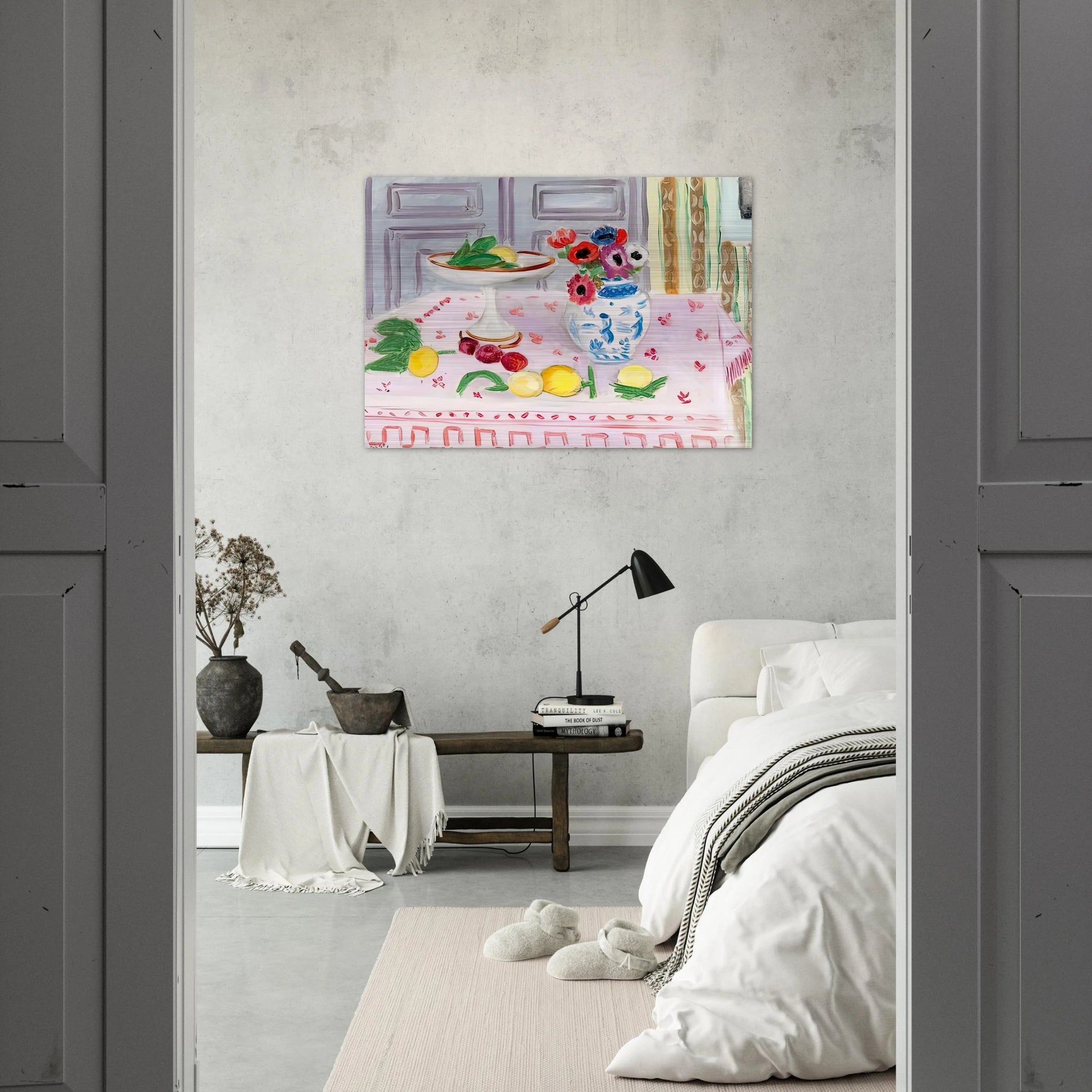 THE PINK TABLECLOTH 1925 - Henri Matisse Brushed Aluminum Print - 70x100 cm / 28x40 inches | Henri Matisse Aluminum Print | Henri Matisse Prints