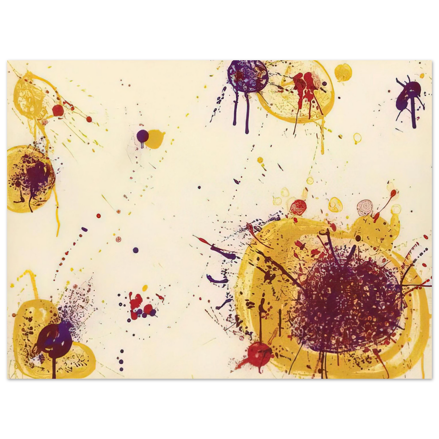 Sam Francis - Yellow Speck  75x100 cm / 30x40inches Fine Art Poster