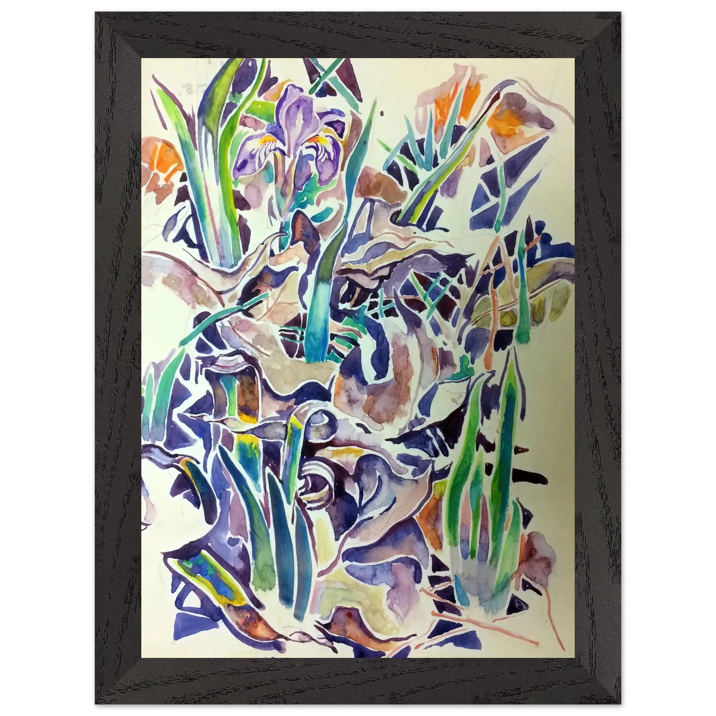 Walter Inglis Anderson - Walter Anderson Wall art - 45x60 cm / 18x24 inches - Premium Wooden Framed Poster With Fine Art Paper - Black frame