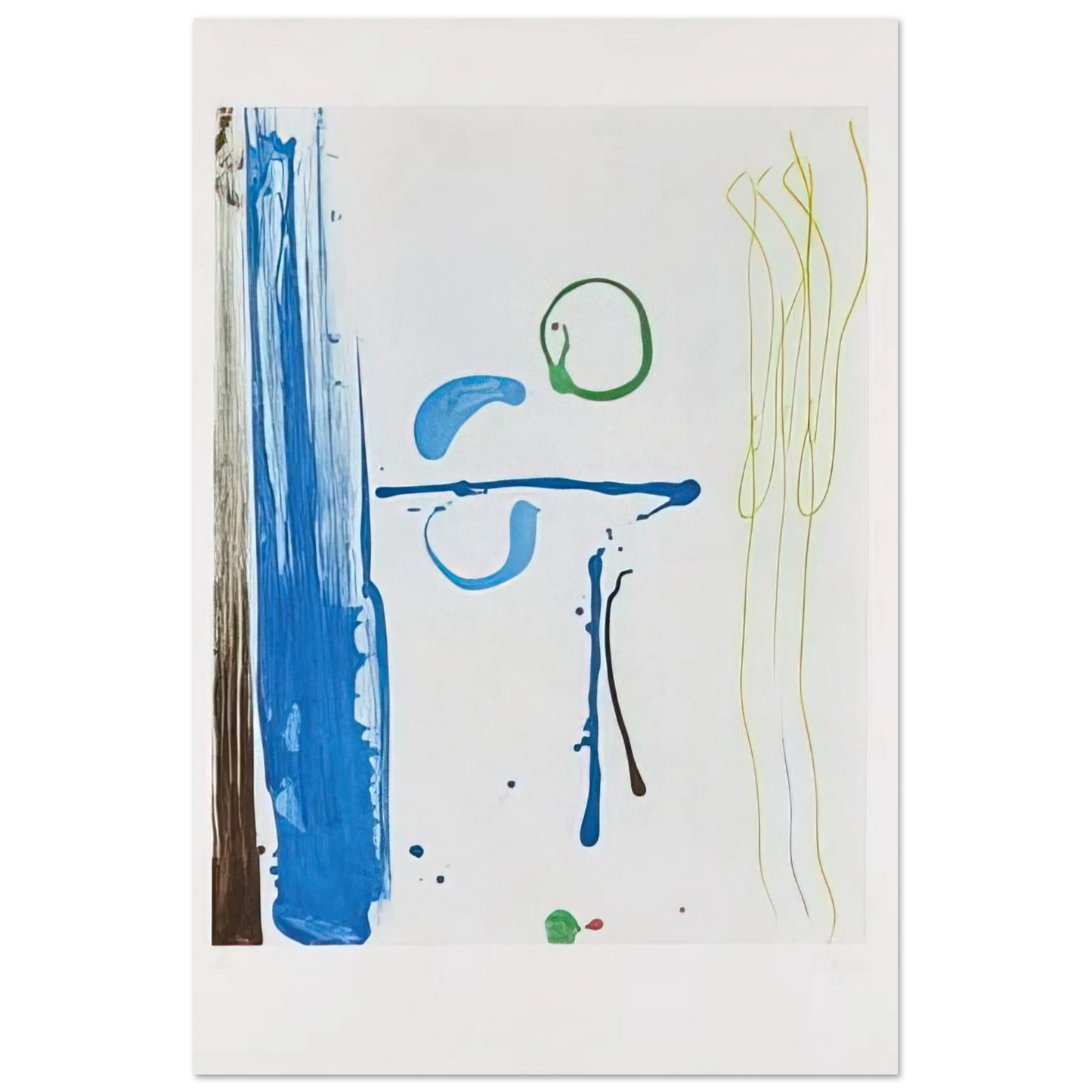 Helen Frankenthaler - Sunshine After Rain - 1987 Wall art - 27x35 cm / 11x14 inches - Fine Art Poster-canvas - -