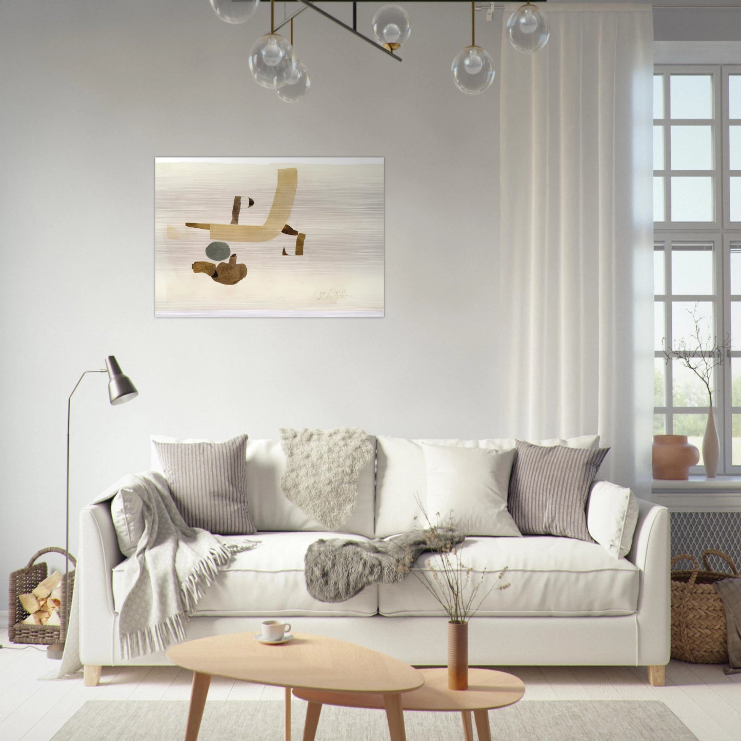 29.5.64 - 1964 - Julius Bissier Brushed Aluminum Print - 70x100 cm / 28x40 inches | Julius Bissier Aluminum Print | Julius Bissier Prints