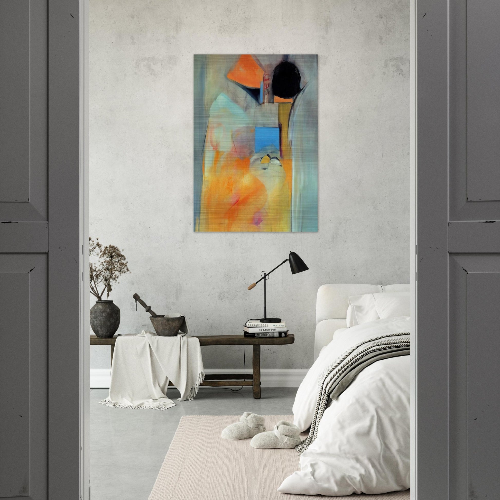 Pandora - Abstract Expressionism - Miriam Schapiro Brushed Aluminum Print - 70x100 cm / 28x40 inches | Miriam Schapiro Aluminum Print | Miriam Schapiro Prints