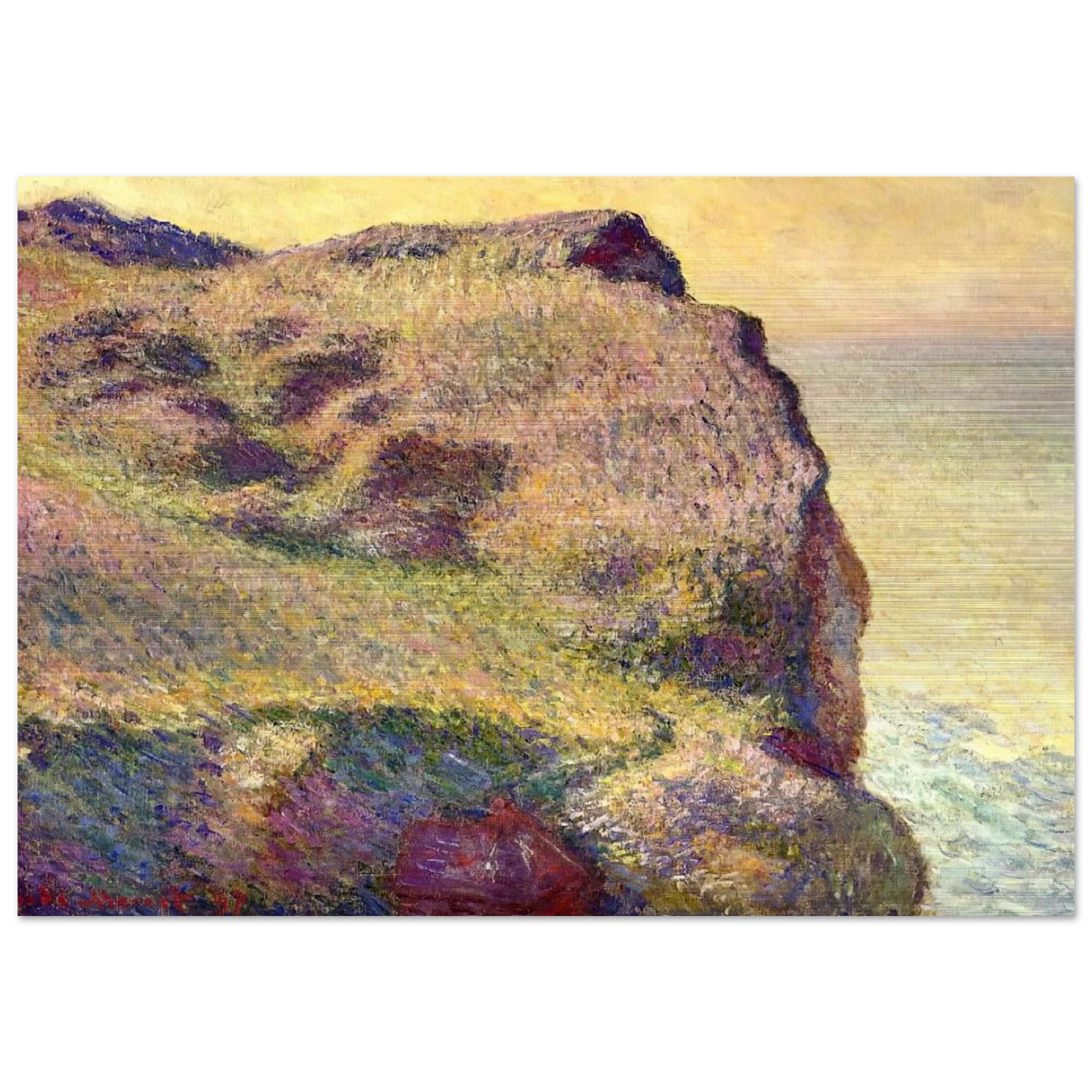 The Pointe du Petit Ailly - claude monet Brushed Aluminum Print - 70x100 cm / 28x40 inches | claude monet Aluminum Print | claude monet Prints